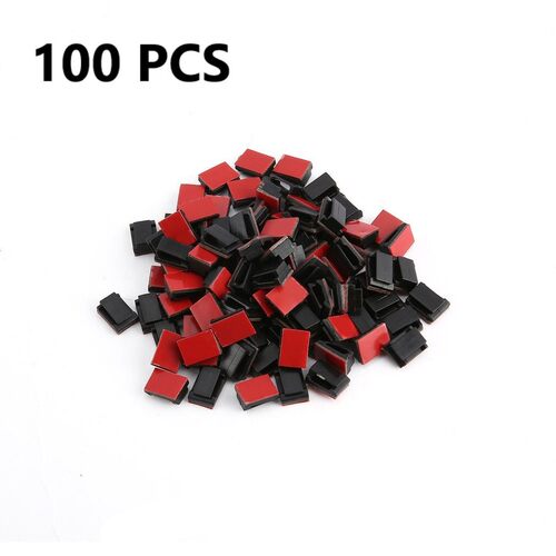 50/100 pcs Self Adhesive Cable Clips Wire Holder Clamps Car