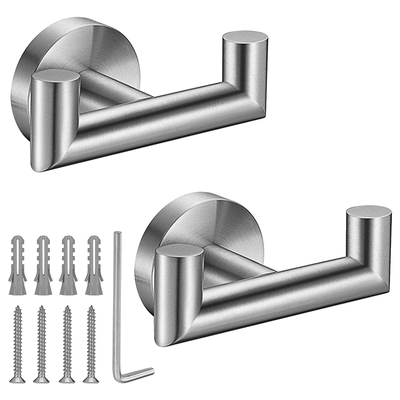 Hot Towel Hooks for Bathrooms,Brushed Nickel Towel Hook for