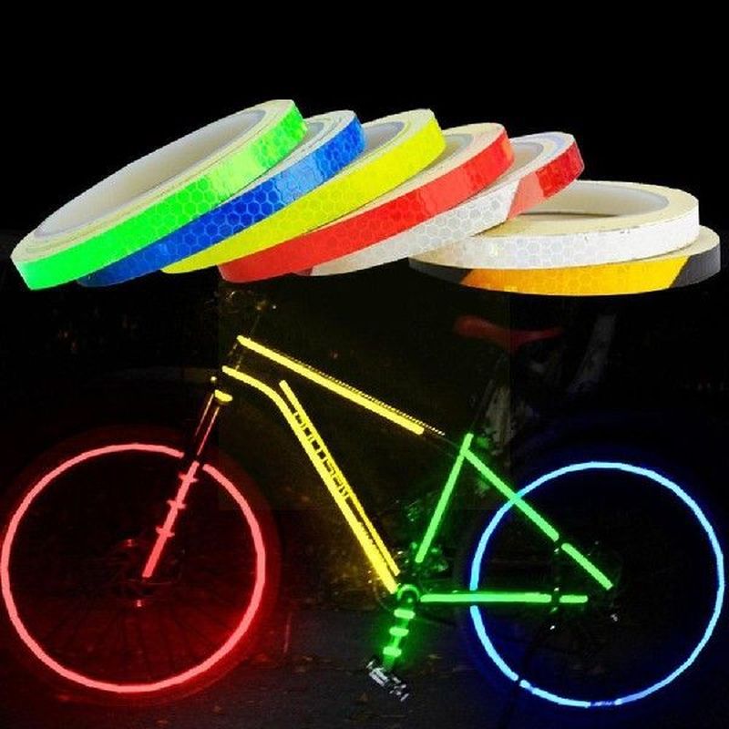 Bike Reflective Stickers Night Riding Glow Safety Tape