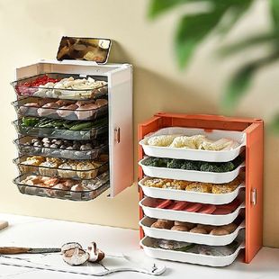 Kitchen Preparation Plate Organizer 6-Layer Cooking Dishes