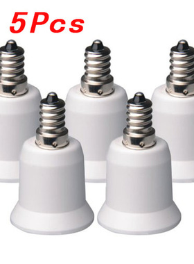 5-Pack E12 to E26 / E27 Adapter - Converts Chandelier Socket