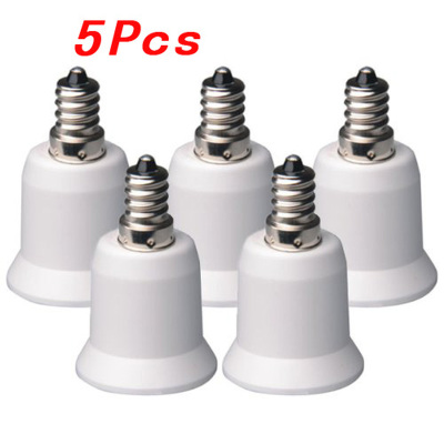 5-Pack E12 to E26 / E27 Adapter - Converts Chandelier Socket
