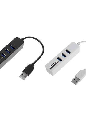 3 Ports USB 2.0 Hub Adapter Divider USB Power Supply Splitte