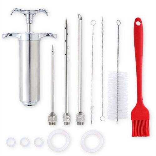 Kitchen Stainless Steel Chicken Stuffing Tool Beef Meat BBQ