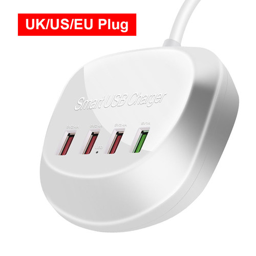 Portable USB Charger Hub Quick Charge QC3.0 4 Ports Fast Cha