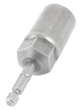Gray 80x19mm Drill Hexagon Nut Driver Socket Bit