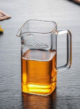 Borosilicate Glass Tea Pitcher Crystal Clear Chahai Chinese