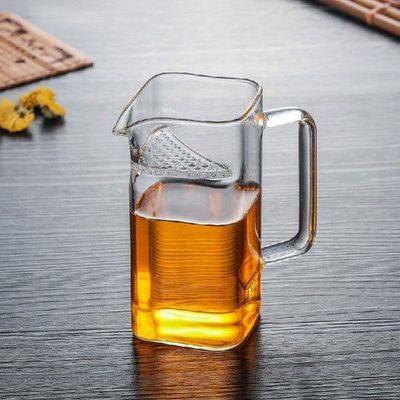 Borosilicate Glass Tea Pitcher Crystal Clear Chahai Chinese