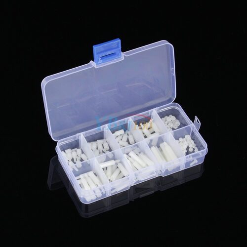 140pcs/box M2 Nylon Hex Spacers standoff / Screws/ Nuts Asso