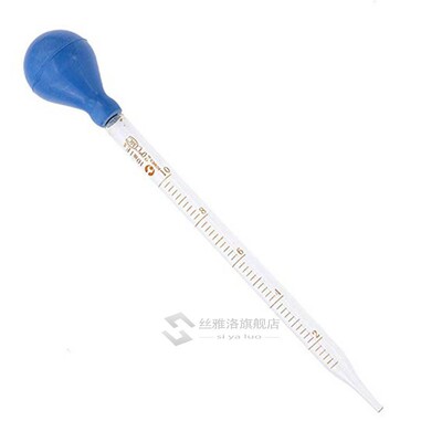 1/2/5pcs Dropper Pipette Glass Scale Line Lab Dropper Measur