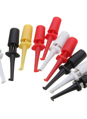 10 x clamp multimeter probes probe tips gauge test hook clam