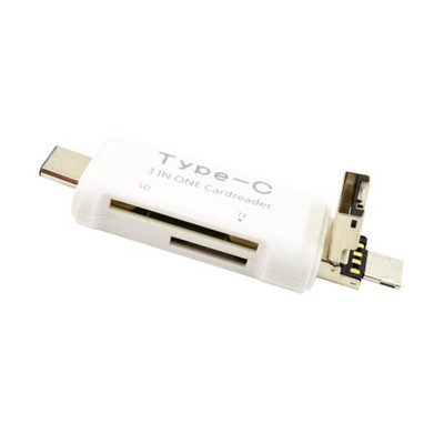 3in1 USB3.1 USB-C TF Type C SD Card Reader Adapter For Macbo