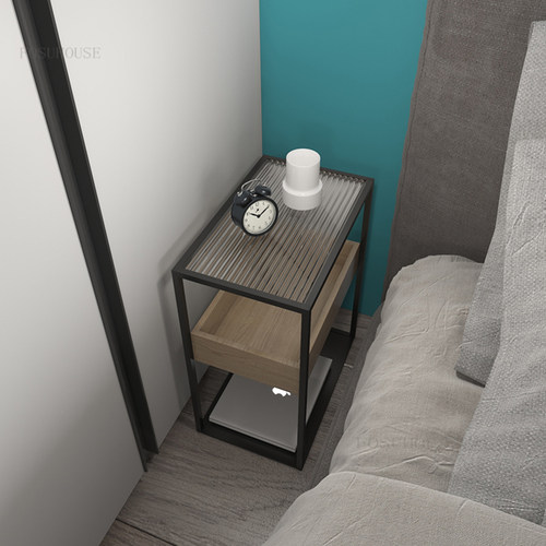 Nordic Solid Wood Nightstand Bedroom Furniture Mini