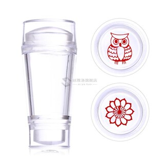 Handle Transparent Nail Stamper for Stamping Plate Holo Cle