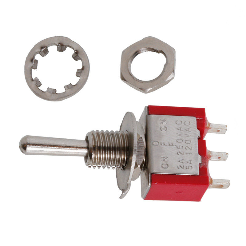SPDT MTS-103 Red 3Pin ON-OFF-ON 3 Position Mini Toggle Switc