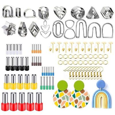 126 Pcs Polymer Clay Steel Cutter Silicone Cutting Mould