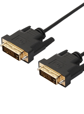 1.8m LCD Monitor DVI D To DVI-D Gold Male 24+1 Pin Link TV C