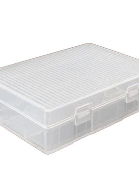 Case Holder Storage Box for 4x26650 Batteries Transparent