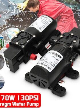 DC 12V 130PSI 6L/Min Water High Pressure Diaphragm Water
