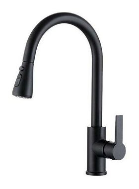 Kitchen Faucet With Pull Down Sprayer Multitask Mode Single
