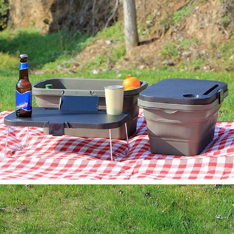 Outdoor Camping Folding Storage Basket Picnic Basket Fruit