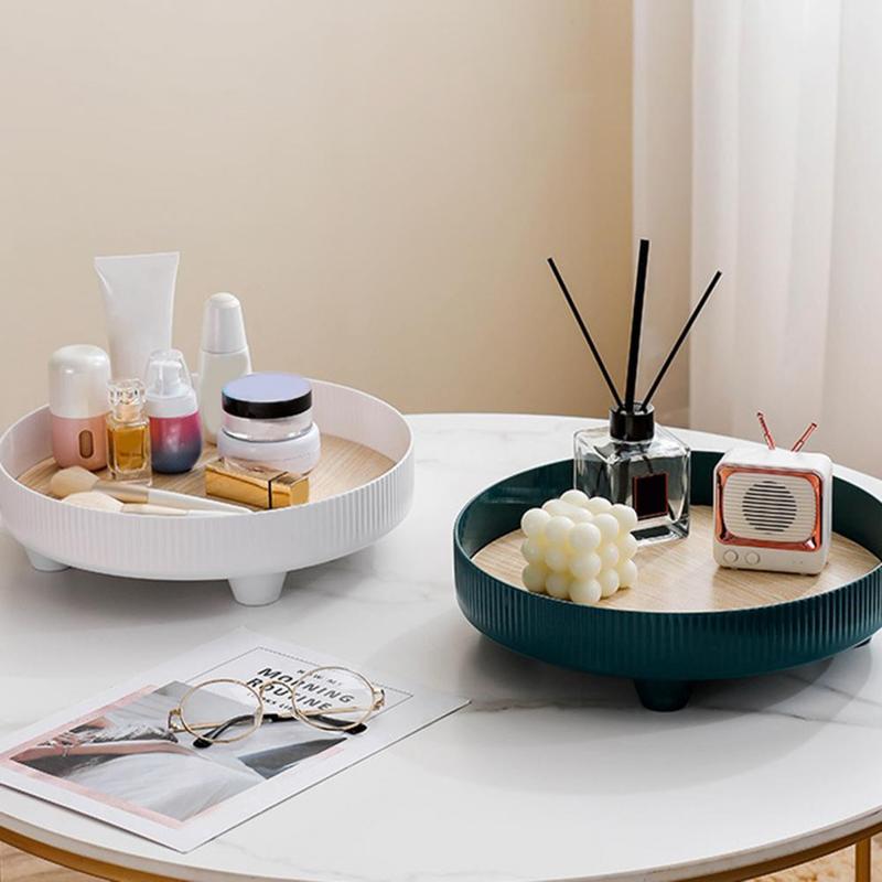 Tray Storage Desk Organizer Table Decorate Cosmetics