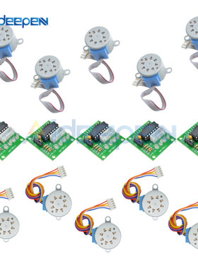 5 Set ULN2003 Driver Board Module + 28BYJ-48 5V/12V Reductio