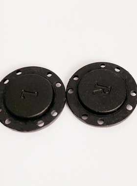 3PCS Black Magnetic Button Dia22mm PVC Invisible Super Snaps