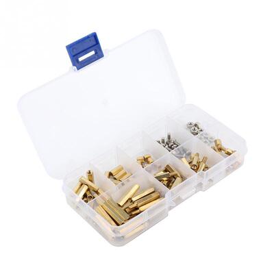 120pcs M3 Hex Standoffs Threaded Pillar Screws and Nuts Asso