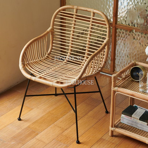Rattan Living Room Chairs Natural Real Rattan Nordic
