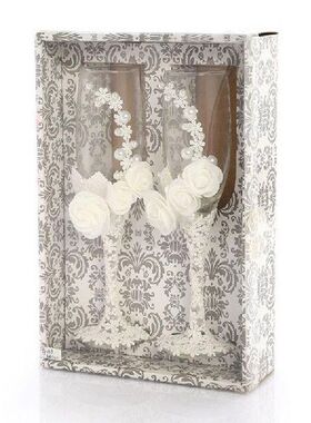 Pcs Wedding Wine Champagne Glasses Cup Set Bride And Groom