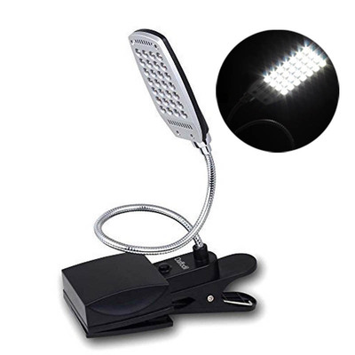 Reading Lamp with 28 Bright LED Bulbs Flexible Gooseneck Des