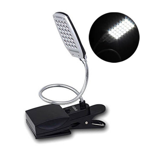Reading Lamp with 28 Bright LED Bulbs Flexible Gooseneck Des