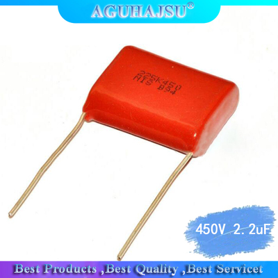 10pcs 450V 2.2uF  CBB Polypropylene film capacitor pitch 20m