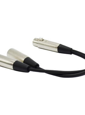 M01840 XLR3F to XLR3M Y Cable,Microphone line 30CM
