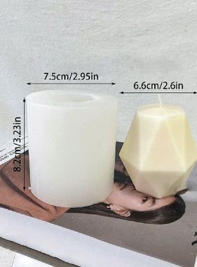 3D Geometric Shaped Candle Silicone Mold DIY Polygon