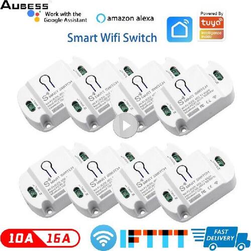 AUBESS 10/16A Wifi Switch For Tuya Smart Life App Timer