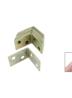 Amico 10 Pcs 25x25x16mm 90 Degree Right Angle Bracket Shelf