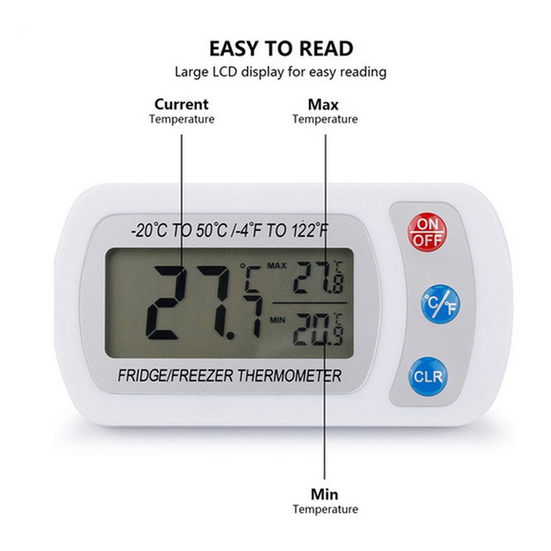 Indoor Fridge Freezer Refrigerator Temperature Meter Electro
