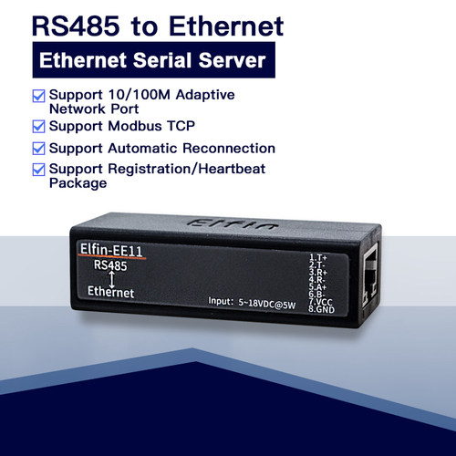 Serial Port RS485 to Ethernet Device IOT Server Module Elfin