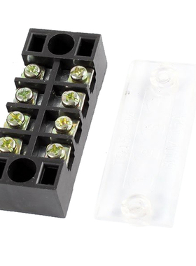 3 Pcs 600V 15A 4 Positions Dual Rows Covered Barrier Screw T