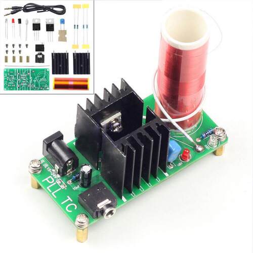 Mini Tesla Coil Plasma Speaker Kit Electronic Field Music 15