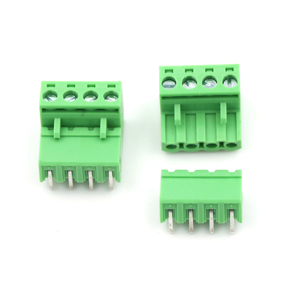 10sets Plug-in terminal block 5.08mm Pitch 4Pin Plug-in Scre