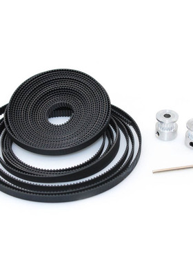 GT2 10 Meters Timing Belt + 2Pcs Bore 5mm 20Teeth Timing Pul