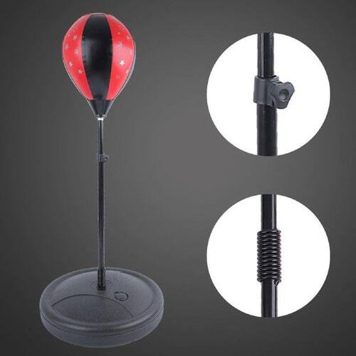 Punching Bag Set for Kids Includes Standing Base W/ Gloves