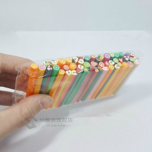 20pcs/Set Fruit Slices  Slime /Nails Beauty Clay Artificial