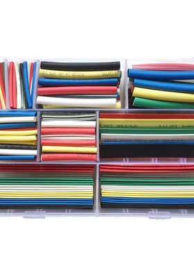 385pcs 2: 1 Heat Shrink Tubing 9 Size Shrink Warp Sleeves Ki