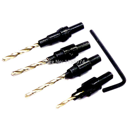 4 Drill Drill Screw Countersunk Head Drilling Hole Reamer Ta