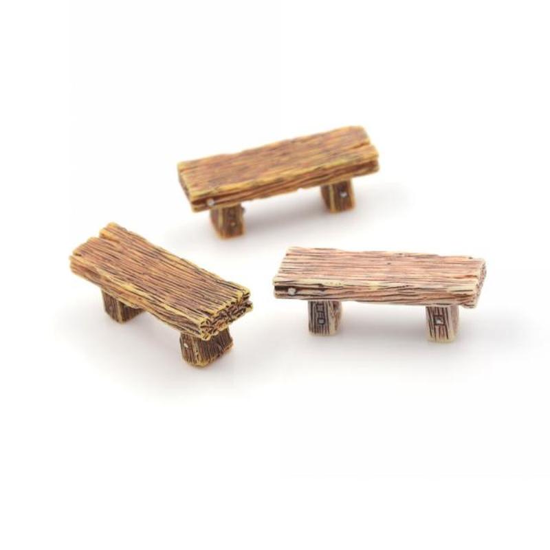 Benches Miniature Ornaments Fairy Garden Bonsai Decor Dollho