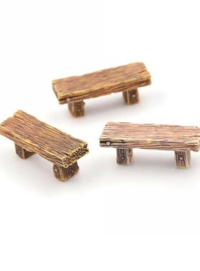 Benches Miniature Ornaments Fairy Garden Bonsai Decor Dollho